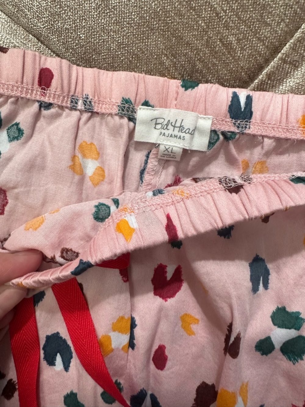 BedHead Pink Spot-Print Pajama Set with Multicolor Accents - Picture 5 of 8